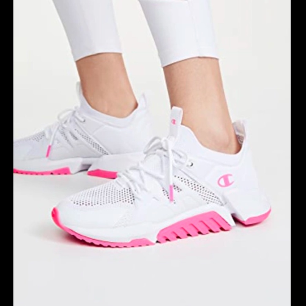 Champion Pink & White Tennis Shoes